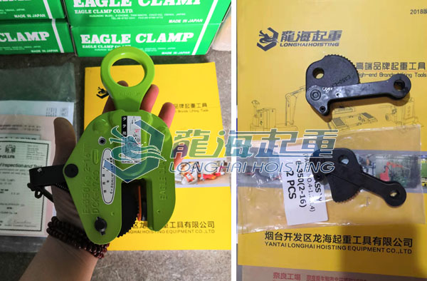 E型鹰牌钢板吊夹钳实物图片 E型鹰牌钢板吊夹钳实物图片
